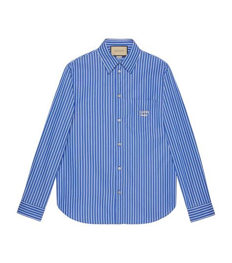 gucci blue striped shirt